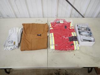 (1) Pair Of Westex IFR Workwear Size 48 Coveralls C/w (1) Pair Of IFR Workwear Size 48-50 Bibs, (4) Pairs Of Endura Size Large Gloves And Qty Of Safety Glasses w/ Mirror Lens *Unused*