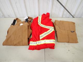 (1) Pair Of IFR Workwear Size 48 Coveralls C/w (2) Pairs Of IFR Workwear Size 48-50 Bibs