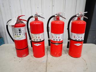 Qty Of (4) Amerex Model A411 20lb Fire Extinguishers