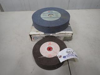 (2) 10 X 2 X 1 1/4in PTA Canada Grinding Wheels C/w (2) 7 X 1 X 1in Flexovit Grinding Wheels