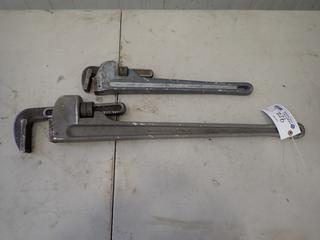 Westward 36in Aluminum Pipe Wrench C/w 24in Aluminum Pipe Wrench