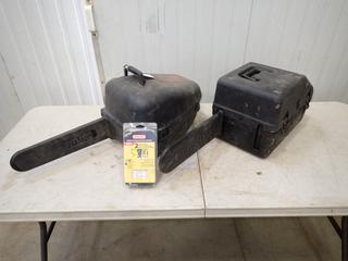 (2) Chainsaw Cases C/w (2) Oregon 14in Chains