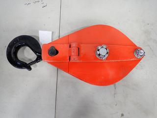 PTA Canada 10in 6-Ton Single Sheave Snatch Block. SN 22424