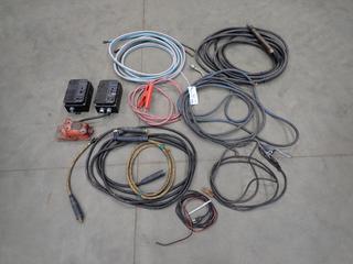 Qty Of Oxy/Acetylene Hose, Foot Pedal, Ground Cables, (2) Penta Drive DC Motor Speed Control Boxes And Assorted Supplies