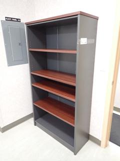 38in X 15in X 6ft 5-Shelf Bookcase