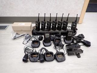 Qty Of Motorola Radios C/w Chargers, Remote Speakers And (2) Unused Remote Speakers