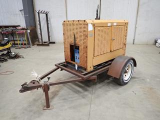 Westquip S/A Tow Behind AC Generator C/w 10Kw 240V Single Phase Isuzu 3KR1G1A-20 Diesel Engine, 2in Ball Hitch And P215/75 R14 Tires. Showing 5659hrs. SN 707210