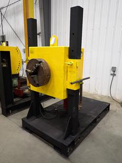 2007 LJ Welding And Machine Model 16HZP-Riser 3000lb Cap. 115V Single Phase Vertical Adjust Positioner C/w Foot Controller, Penta-Drive DC Motor Speed Controller, 16in 3-Jaw Chuck And Counterweight. SN 03