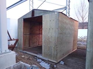 12ft X 12ft X 116in Steel Frame Plywood Storage Shed