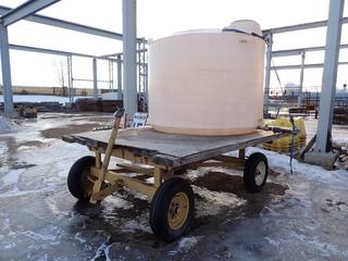 86in X 92in X 37in Wagon C/w 6.70-15SL Tires And 88in X 88in X Approx. 6ft UFA Water Tank