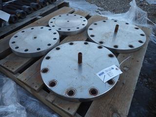 (2) 10in-150 And (2) 6in-300 Stainless Steel Blind Flanges