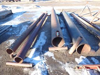 (2) 18ft X 16in Pieces Of Pipe C/w (2) 8in, (1) 208in And (1) 19ft Pipe