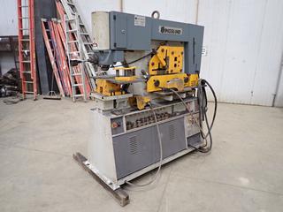 Kingsland Multi 80 10A/500V 3-Phase Hydraulic Steelworker C/w (2) Foot Controllers And Qty Of Punches. SN 338203