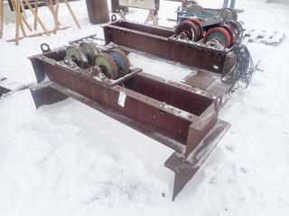 (2) 6ft Pipe Roller Stands C/w Penta-Drive DC Motor Speed Control *Note: No Motor, Running Condition Unknown*