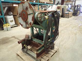 Aronson Model H020A-PTVR2 2000lb Cap. 115V Single Phase Vertical Adjust Positioner C/w Dings Dynamic Motor, (2) Foot Controllers And Power Tilt. *Note: Item Is Located At ERAC Yard, 21314 Twp Rd 554, Fort Saskatchewan*