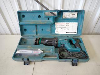 Makita JR3050T 120V Reciprocating Saw C/w Qty Of Lenox 8in Blades. SN 0200492