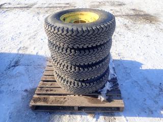 Qty Of (4) Wolfpaws 7.50-16 Skid Steer Tires w/ 8-Stud Rims