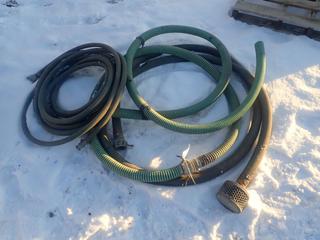 (1) 2in Discharge Hose, (1) Suction Hose And (1) 1in Hose *Note: (1) Hose Missing Fittings*