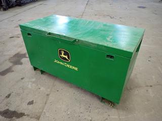 48in X 22in X 22in John Deere Storage Box. SN 35021022