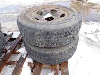 (1) Continental Contitrac And (1) Firestone Transforce LT275/70 R18 Tires w/ 8-Stud Rims