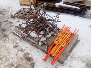 Qty Of Tri-Pod Sign Bases C/w A-Frame Bases For Reels