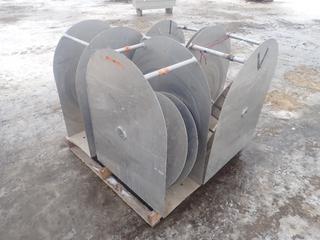 Qty Of (4) Aluminum Wire Reel Bases
