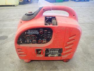 King Canada Power Force 120V Single Phase 2000W Gas Digital Inverter Generator. *Note: Running Condition Unknown*