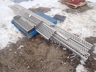 Qty Of Approx. 5ft - 12ft Pieces Of Aluminum Grating