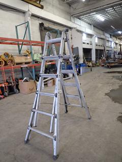 Metal Tech Model E-MTL7200AL 300lb Cap. 22ft Multi-Position Ladder