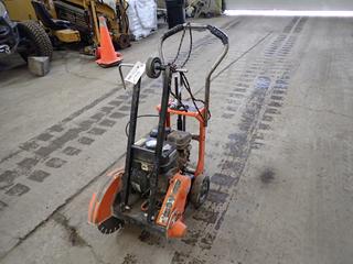 MK Model 15348-8C Walk Behind Concrete Floor Saw C/w Subaru SP210 Engine And Blade. SN 0010543