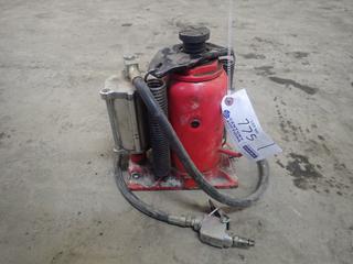 Motomaster 20-Ton Hydraulic/Pneumatic Bottle Jack w/ 10 1/4in - 20in Lift Range