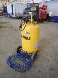 Dewalt Model DXCMLA1983012 120V Single Phase 155PSI 30-Gal Air Compressor C/w Air Hose. SN 1303111W0603075 *Note: Running Condition Unknown*