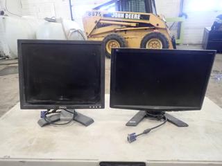 Acer X193W 19in LCD Monitor C/w Dell 17in LCD Monitor