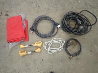 Qty Of Extension Cords C/w (2) 15A 125V RV Cords