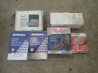 AC Delco Advantage Disc Brake Pads, NAPA Proformer Brake Shoes, Raybestos Brake Shoes And Raybestos Hold Down Kit   *Unused*