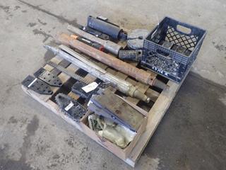 Qty Of Assorted Vermeer Parts Includes: Die Inserts, Pins, Rod Lifter, Loading Arms, Rams, Pulleys, Hydraulic Valves, Wear Plates And Duck Bill And Rock Bit Drill Heads 