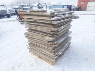 Qty Of Approx. 43in X 39in And Assorted Size Pieces Of Plywood