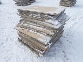 Qty Of Approx. 43in X 39in And Assorted Size Pieces Of Plywood