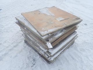Qty Of Approx. 40in X 42in And Assorted Size Pieces Of Plywood