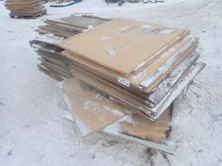 Qty Of Approx. 4ft X 43in And Assorted Size Pieces Of Plywood