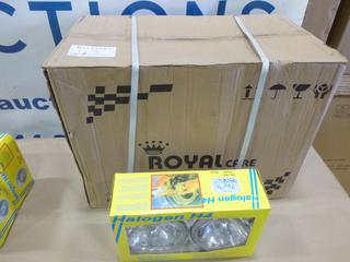 (10) Sets of Unused Halogen H4 7 In. Round Replacement Light Housing *Note: Does Not Include Bulbs* (T-2-2)