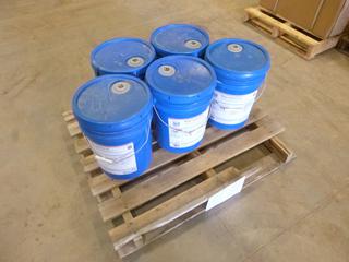 (5) 5 Gallon Pails of Chevron Meropa Synthetic EP150 (T-1-3)