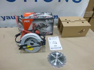 Unused Skilsaw  7 1/4 In. Circular Saw, Model 5480-01, 2.3 HP, C/w Blade and Manual (F-1)