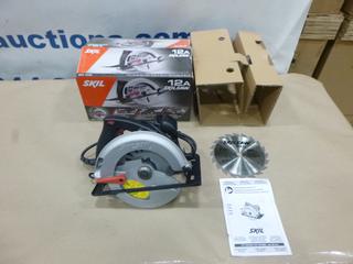 Unused Skilsaw  7 1/4 In. Circular Saw, Model 5380-01, 12A, C/w Blade and Manual (F-1)