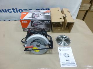 Unused Skilsaw  7 1/4 In. Circular Saw, Model 5380-01, 12A, C/w Blade and Manual (F-1)