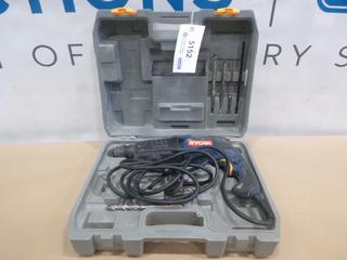 Ryobi Corded Hammer Drill, Model SDS60, C/w Bits (F1)