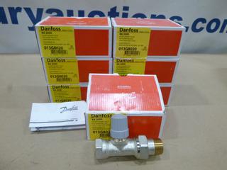 (7) Dan Foss RA2000 Straight Valve, Hot Water: Max 250F, 2 Pipe Steam, Max 15 PSIG (C-2)