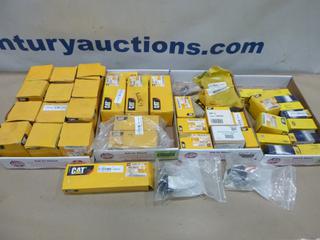 Assorted CAT Parts, Includes Sensors, Check Valves, Flashers, Breakers, Relays, Solenoids, Hella Lights and More (S-4-2)