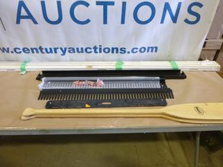 Qty of Misc. Items, (2) Paddles, (5) Finger Boards, 81 1/2 In. Door Moldings and More (F Wall)