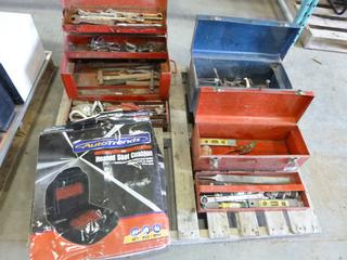 (3) Tool Boxes Complete w/ Tools, Auto Trends Heated Seat Cushion (J-3-1)